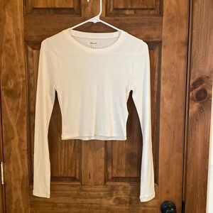 Madewell cropped ribbed long sleeve